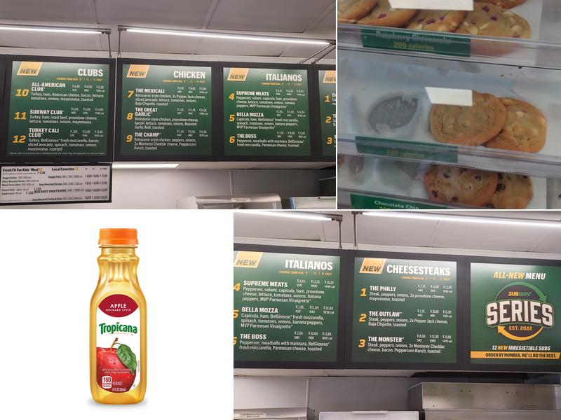 Subway Menu