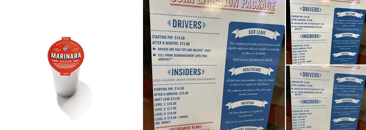 Domino's Pizza Menu