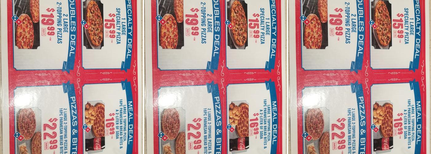 Domino's Pizza Menu
