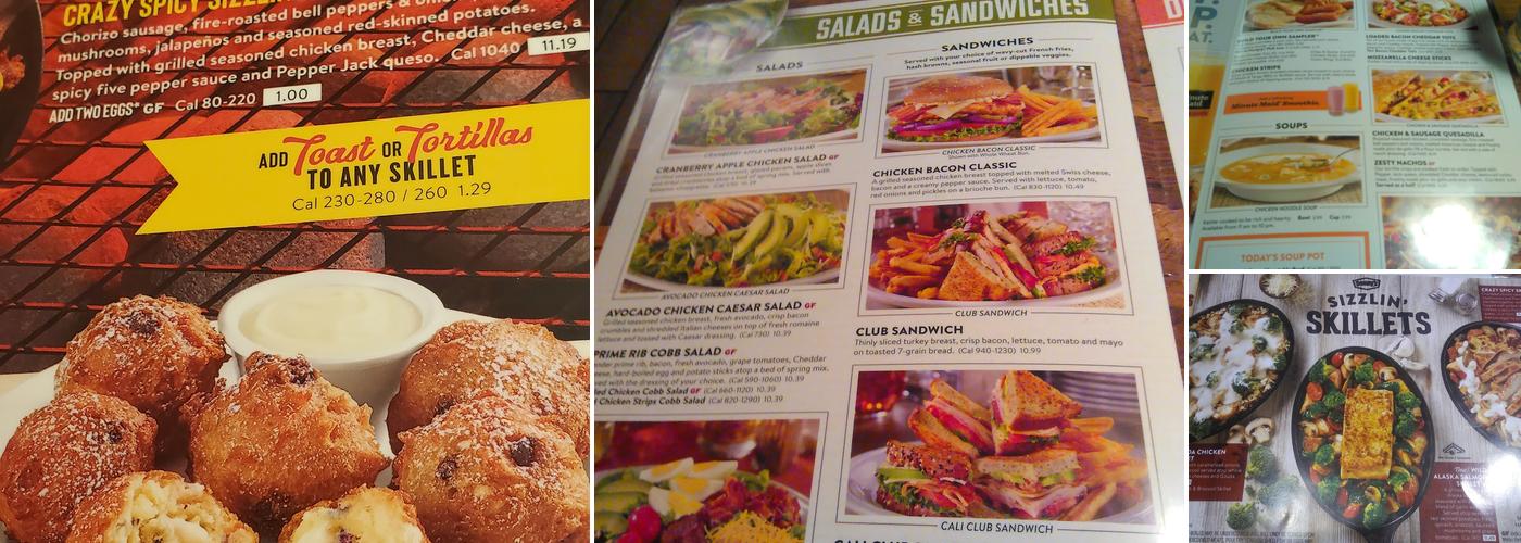 Denny's Restaurant Menu
