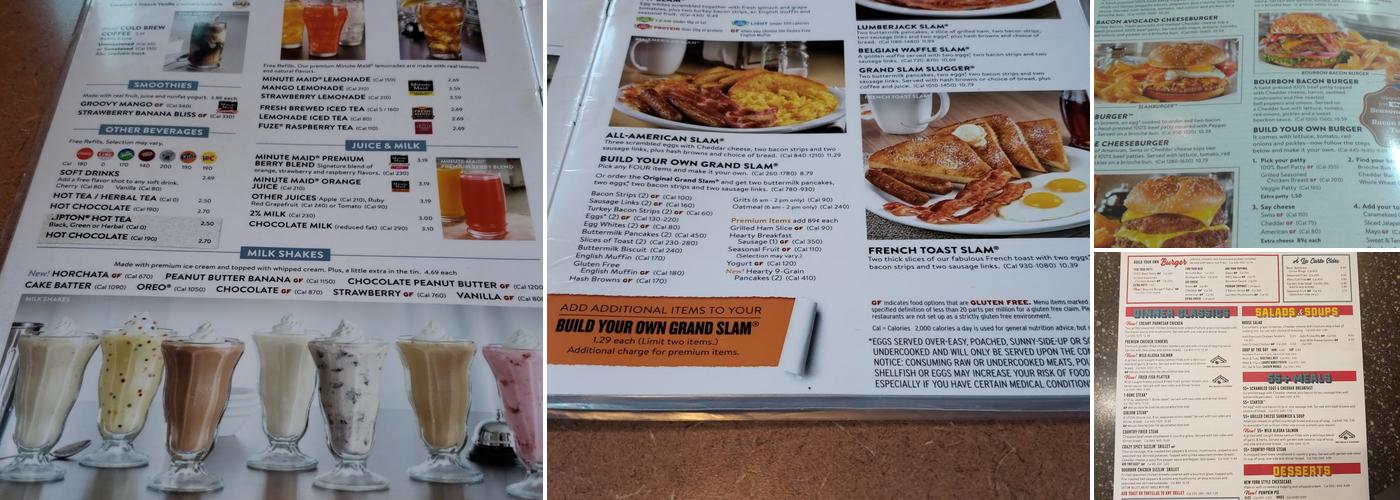 Denny's Menu