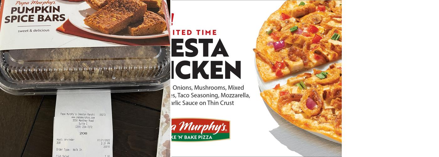Papa Murphy's | Take 'N' Bake Pizza Menu