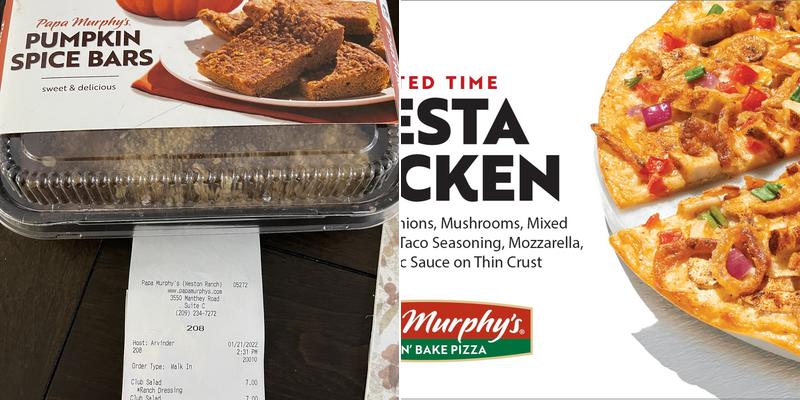 Papa Murphy's | Take 'N' Bake Pizza Menu