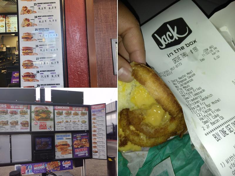 Jack In The Box Menu