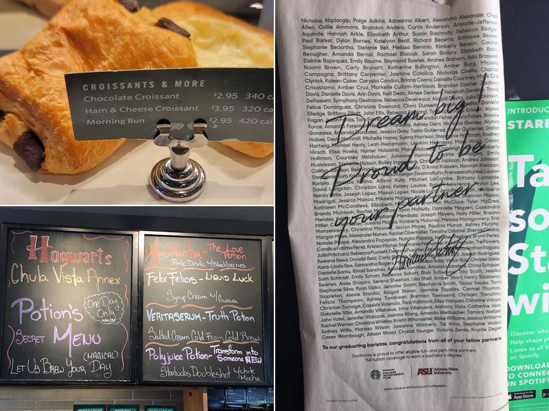 Starbucks Coffee Company Menu