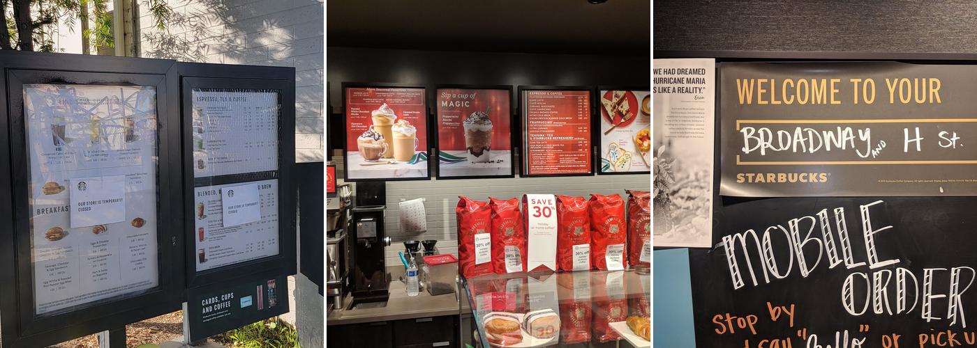 Starbucks Coffee Company Menu