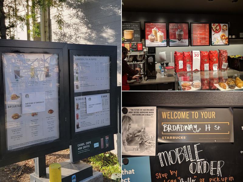 Starbucks Coffee Company Menu