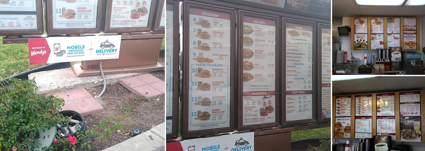 Wendy's Menu