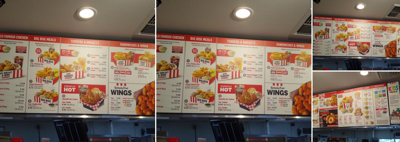 KFC Menu