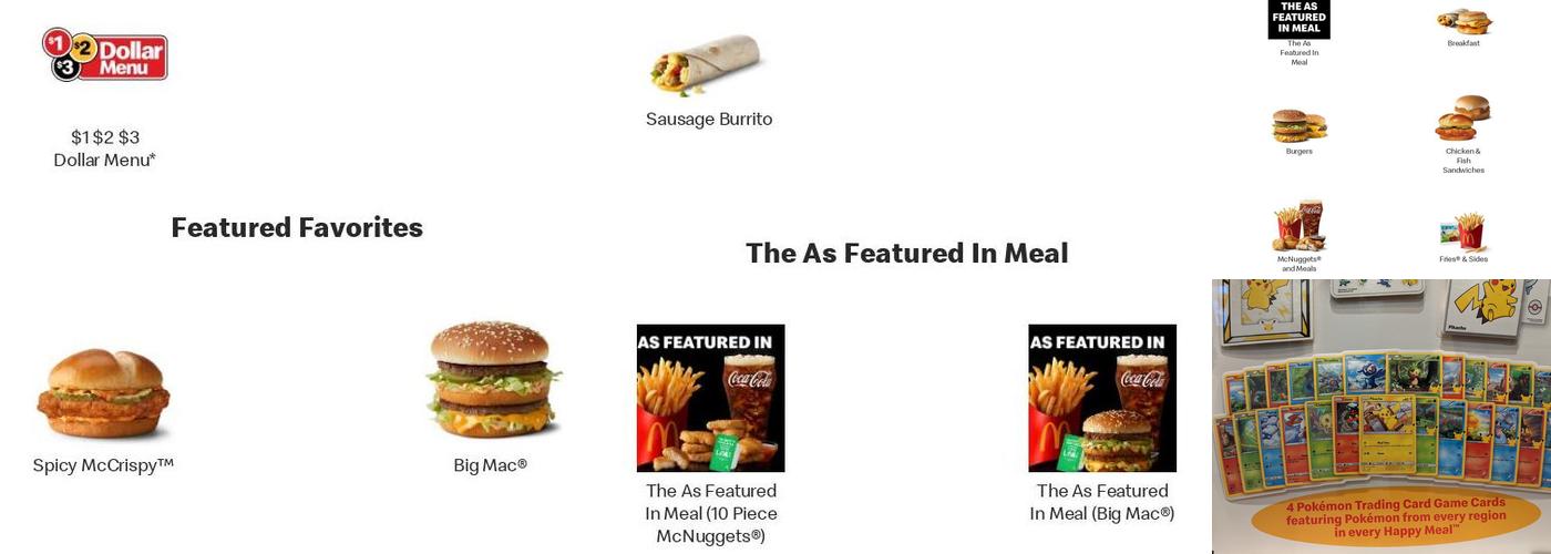 McDonald's Menu