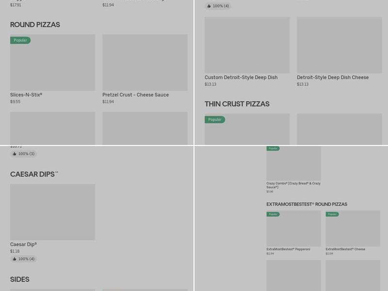 Little Caesars Pizza Menu