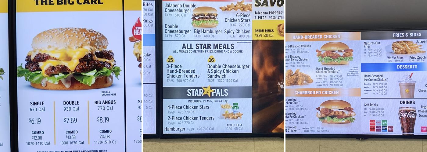 Carl’s Jr. Menu