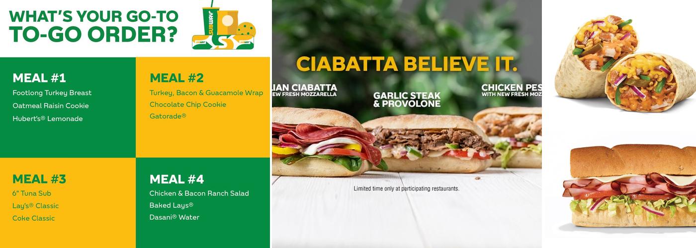 Subway Menu