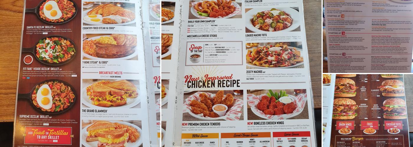 Denny's Menu