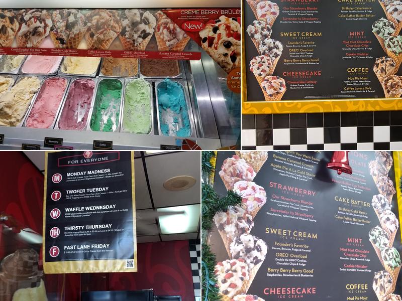 Cold Stone Creamery Menu