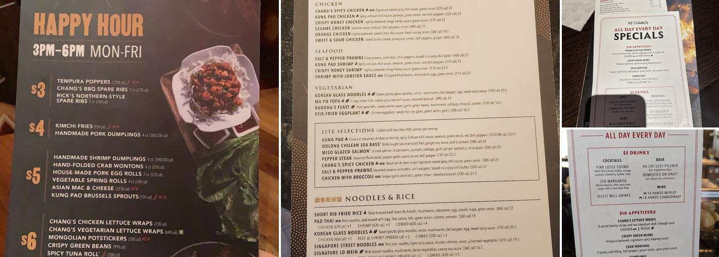 P.F. Chang's Menu