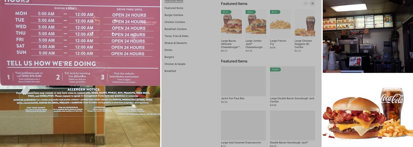 Jack in the Box Menu