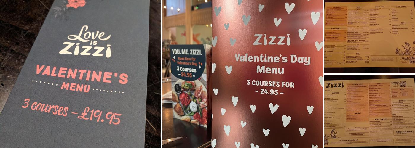 Zizzi - Cheltenham Menu