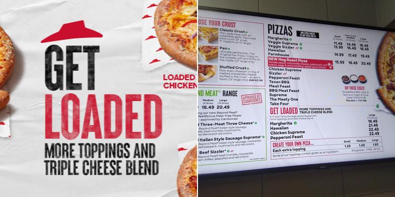 Pizza Hut Delivery Menu