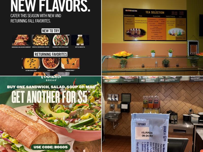 Panera Bread Menu