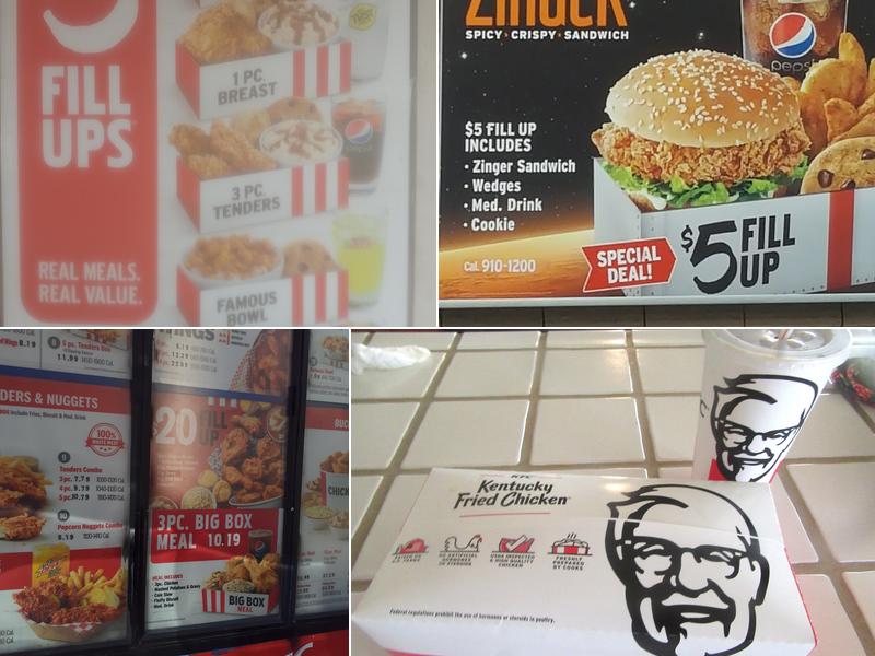KFC Menu
