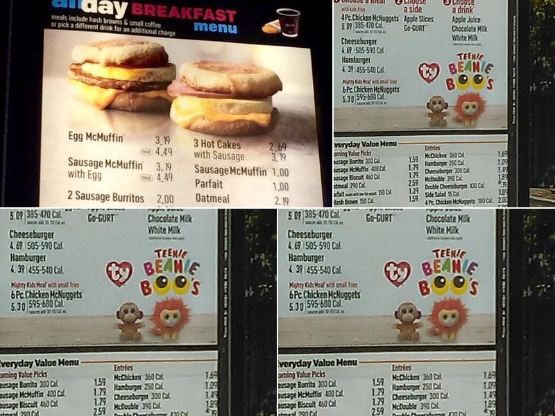 McDonald's Menu