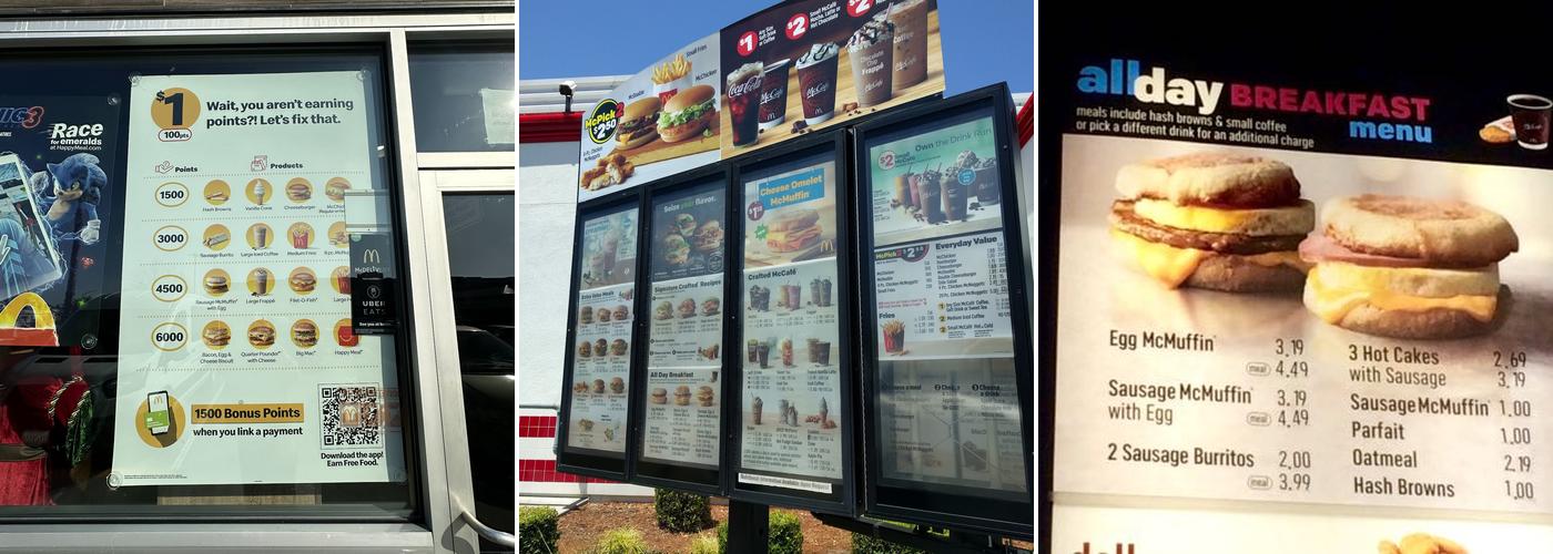 McDonald's Menu