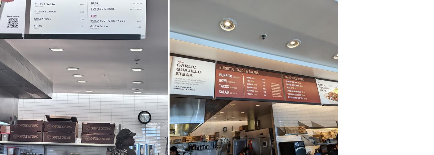 Chipotle Mexican Grill Menu