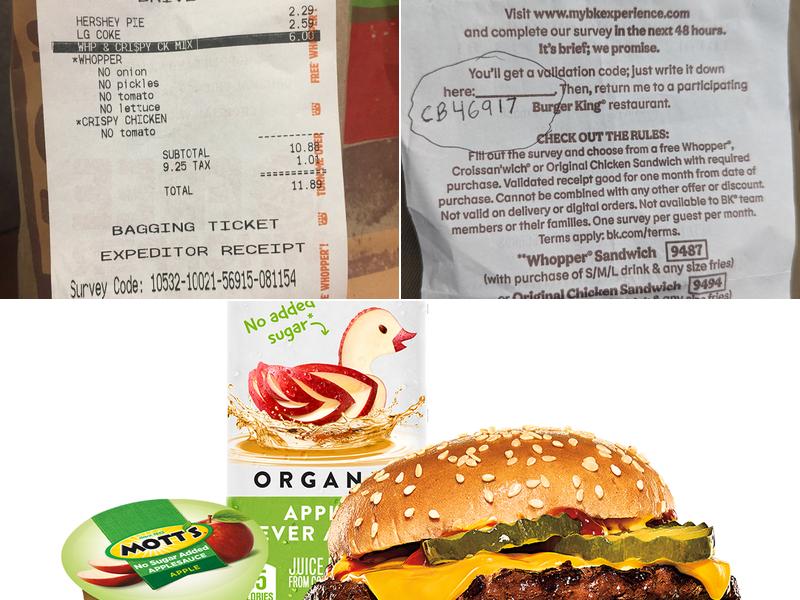 Burger King Menu