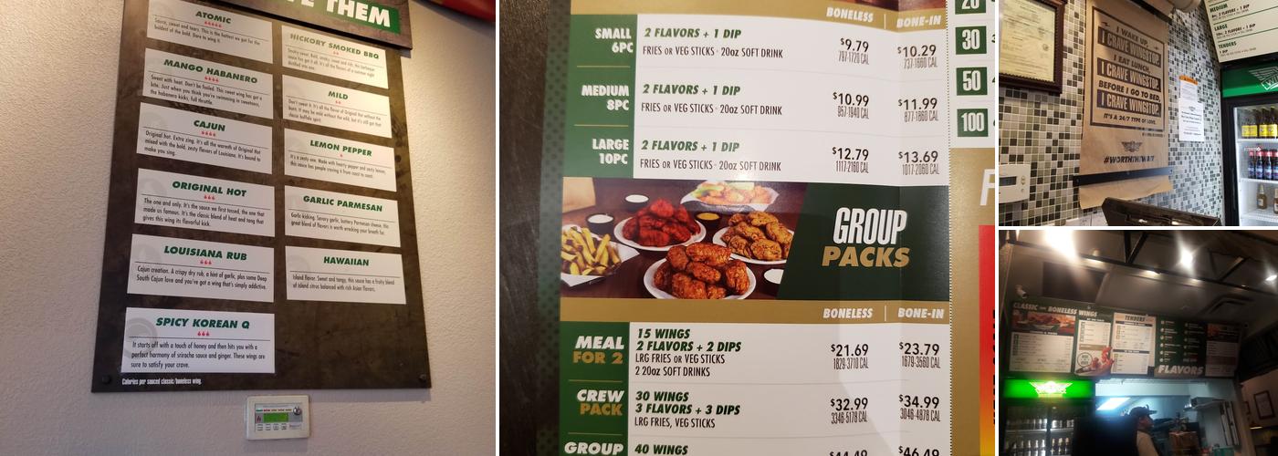 Wingstop Menu