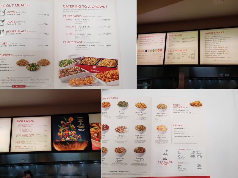 Panda Express Menu