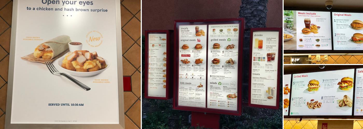 Chick-fil-A Menu