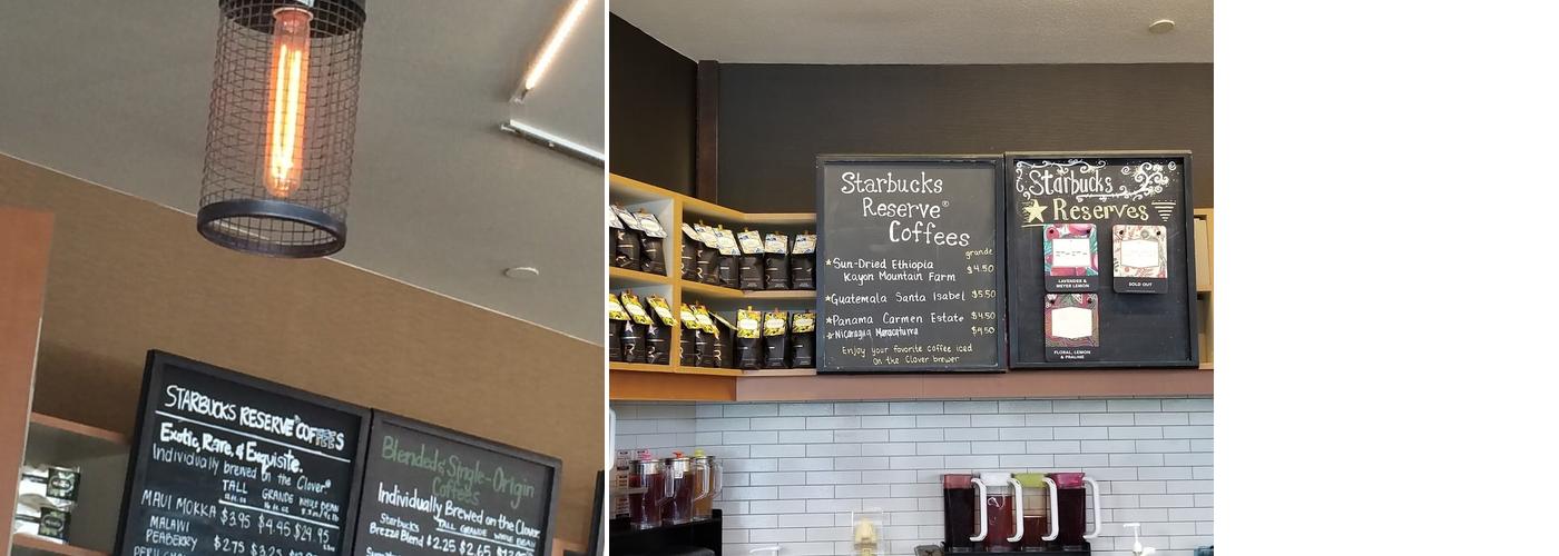 Starbucks Coffee Company Menu