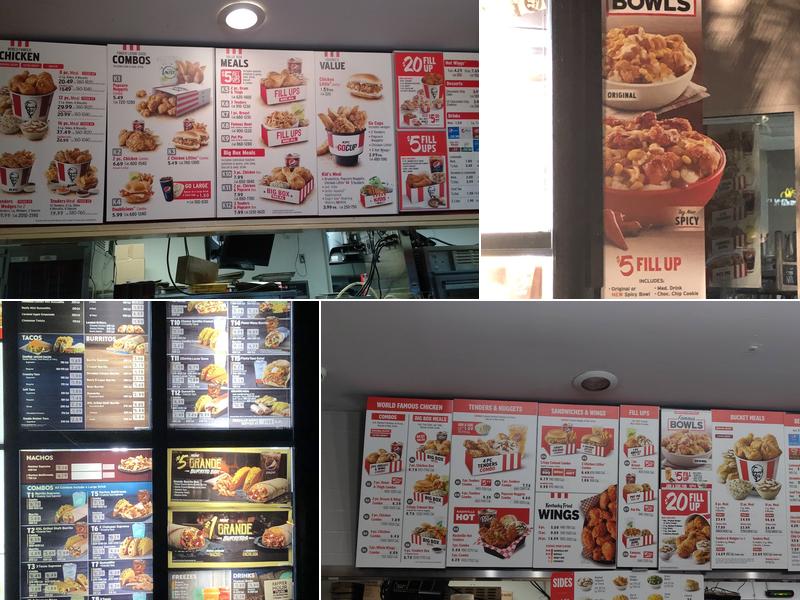 KFC Menu