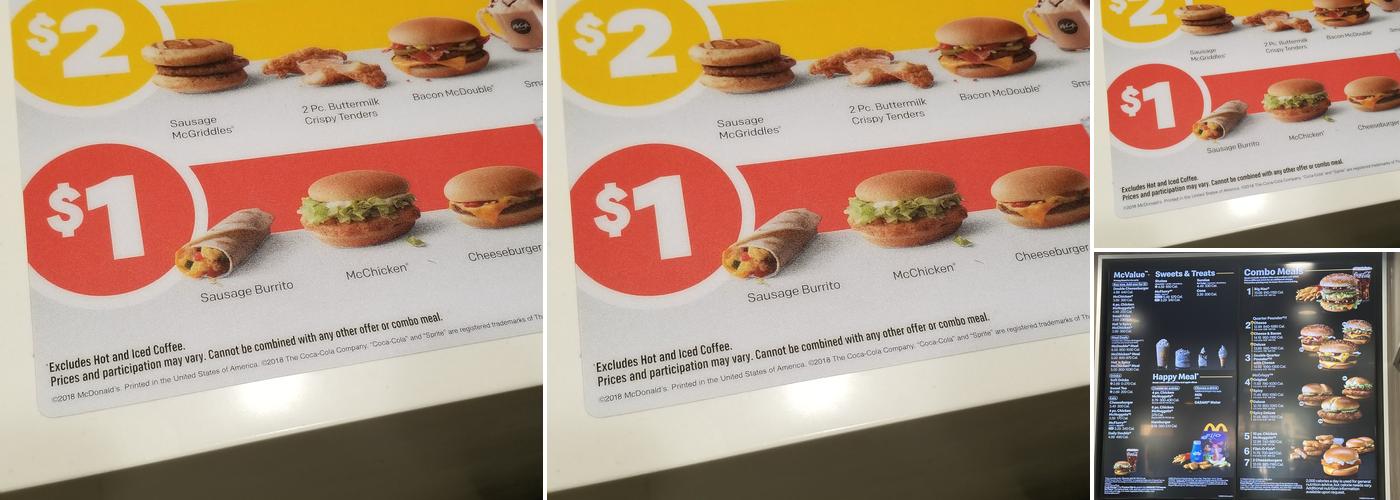 McDonald's Menu