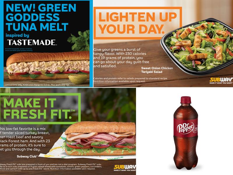 Subway Menu