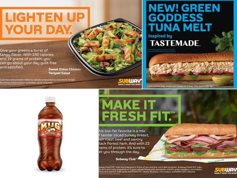 Subway Menu