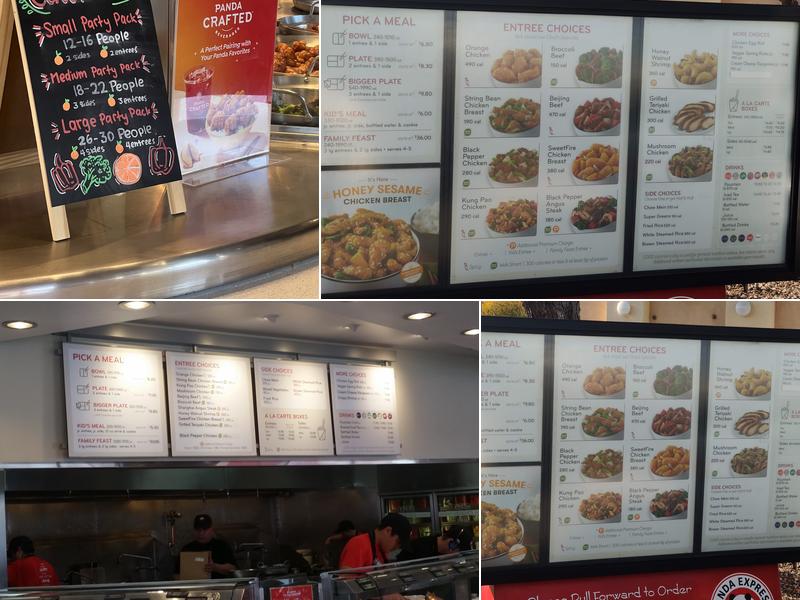 Panda Express Menu