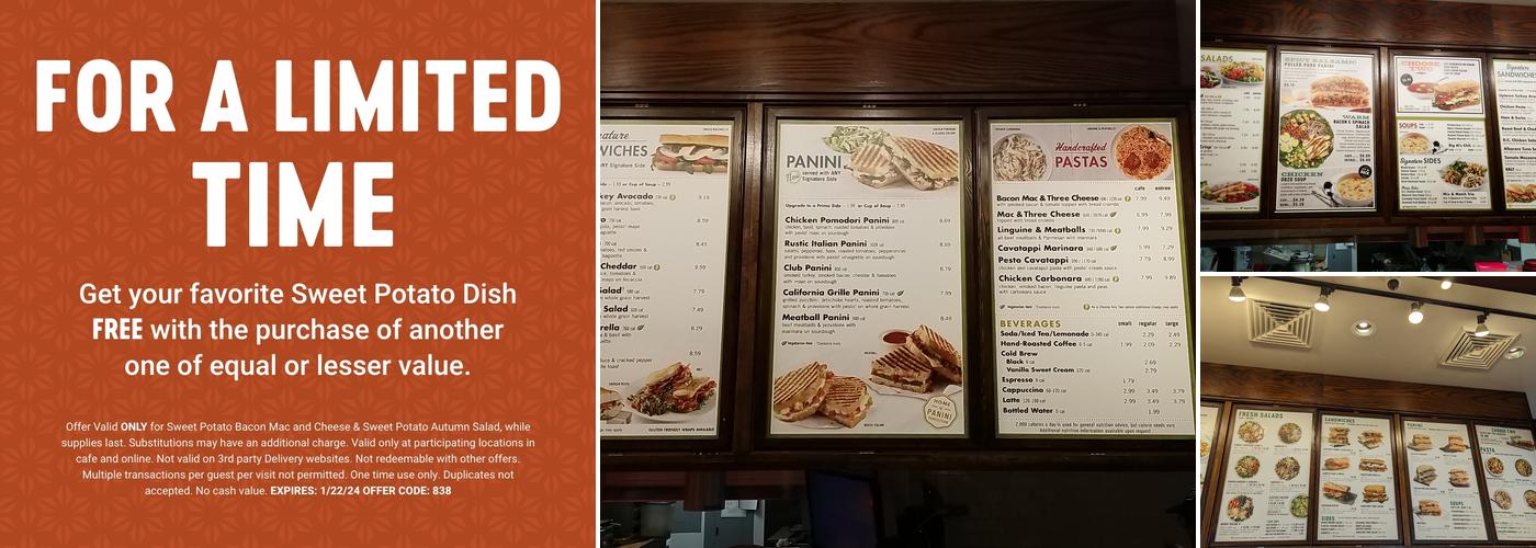 Corner Bakery Menu