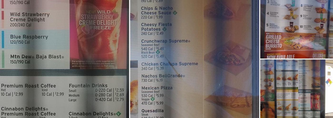 Taco Bell Menu