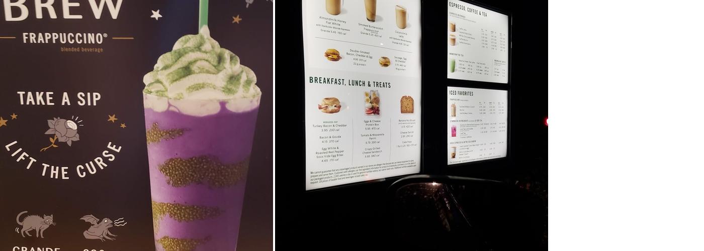 Starbucks Menu