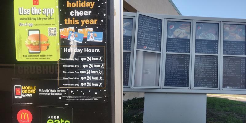 McDonald's Menu