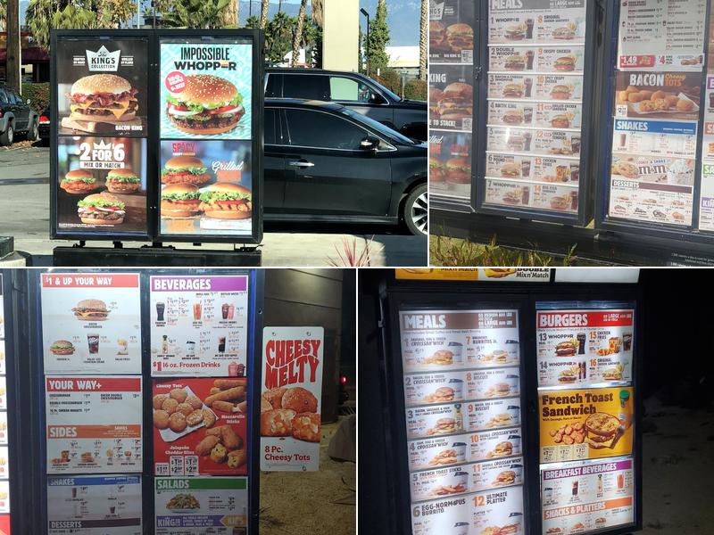 Burger King Menu