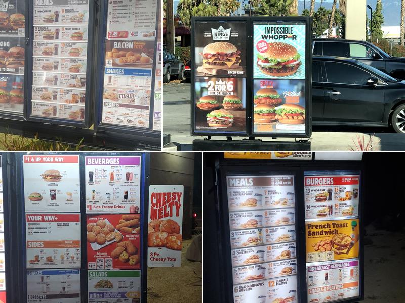 Burger King Menu