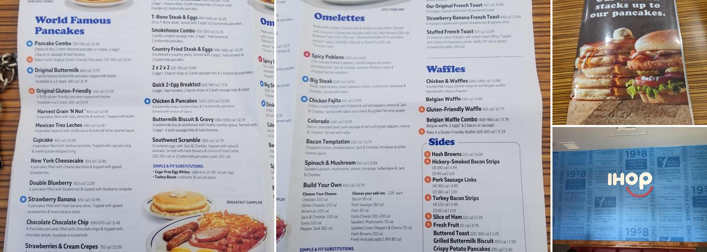 IHOP Menu