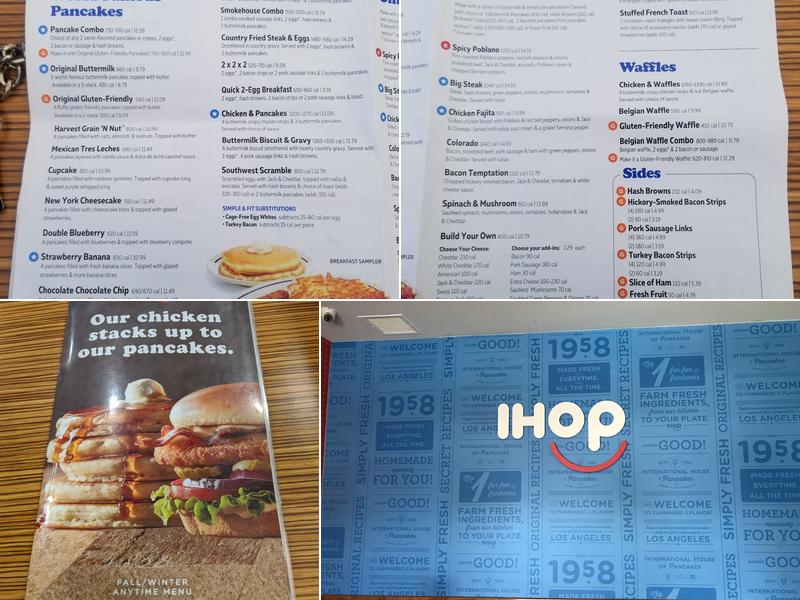 IHOP Menu