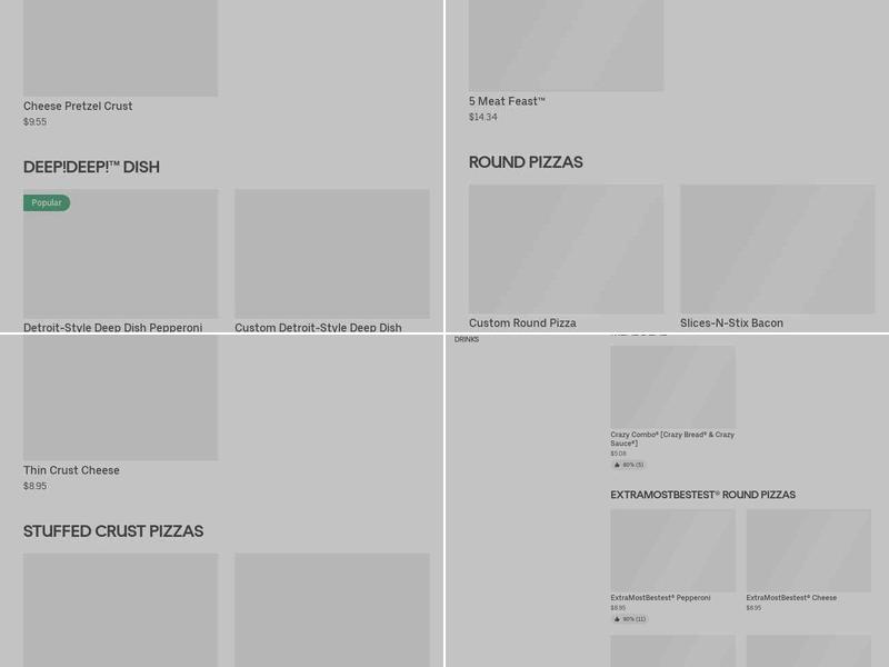 Little Caesars Pizza Menu