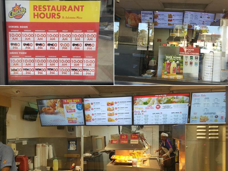 Church's Texas Chicken Menu