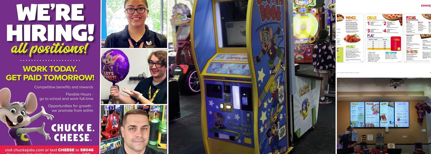 Chuck E. Cheese Menu