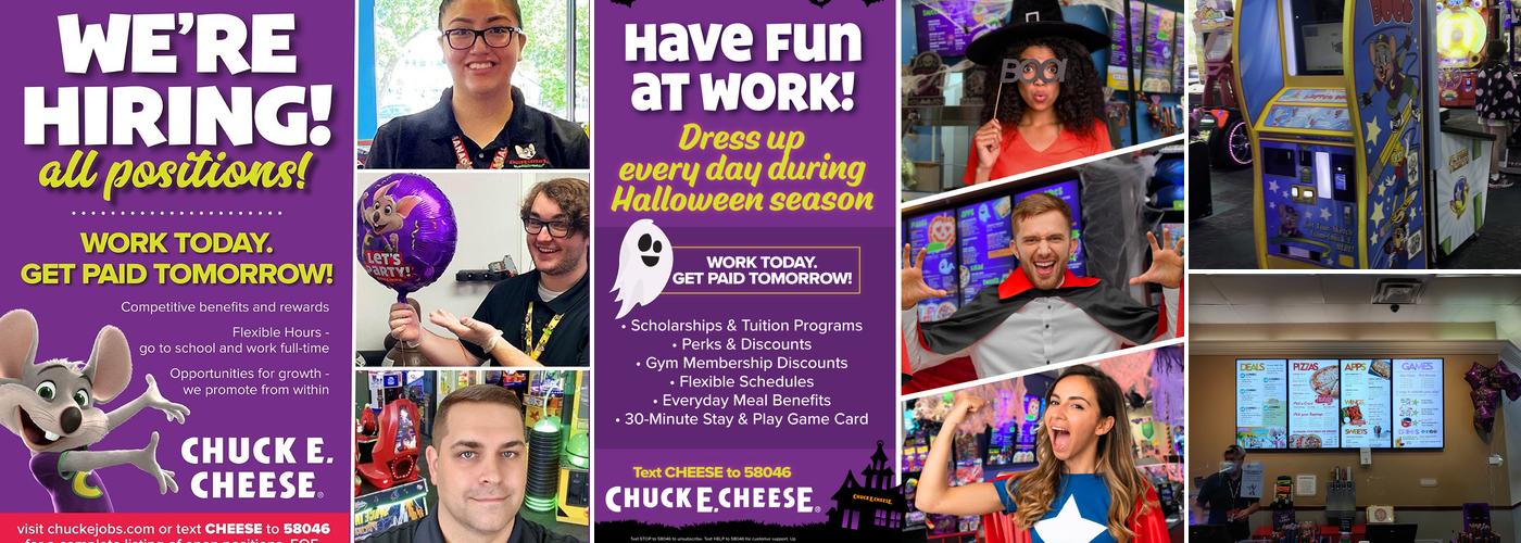 Chuck E. Cheese Menu